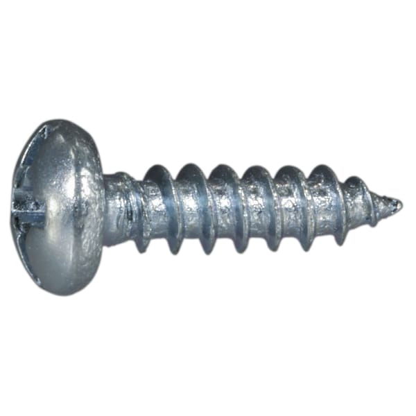 Midwest Fastener Sheet Metal Screw, #6 x 1/2 in, Zinc Plated Steel Pan Head Combination Phillips/Slotted Drive 67591 - main